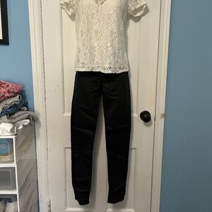 Rag & Bone Black Jean with Coating